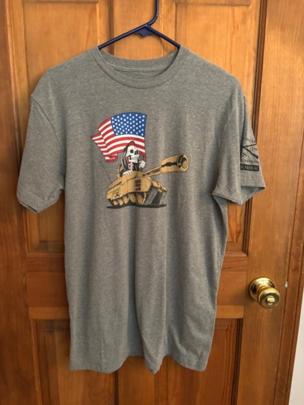 Men’s Grunt Style Gray T-Shirt Size Large - 50% Cotton 50% Polyester